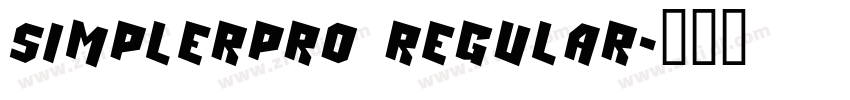 SimplerPro Regular字体转换
